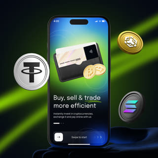 Deep Yieldwardance mobile device displaying the trading platform interface